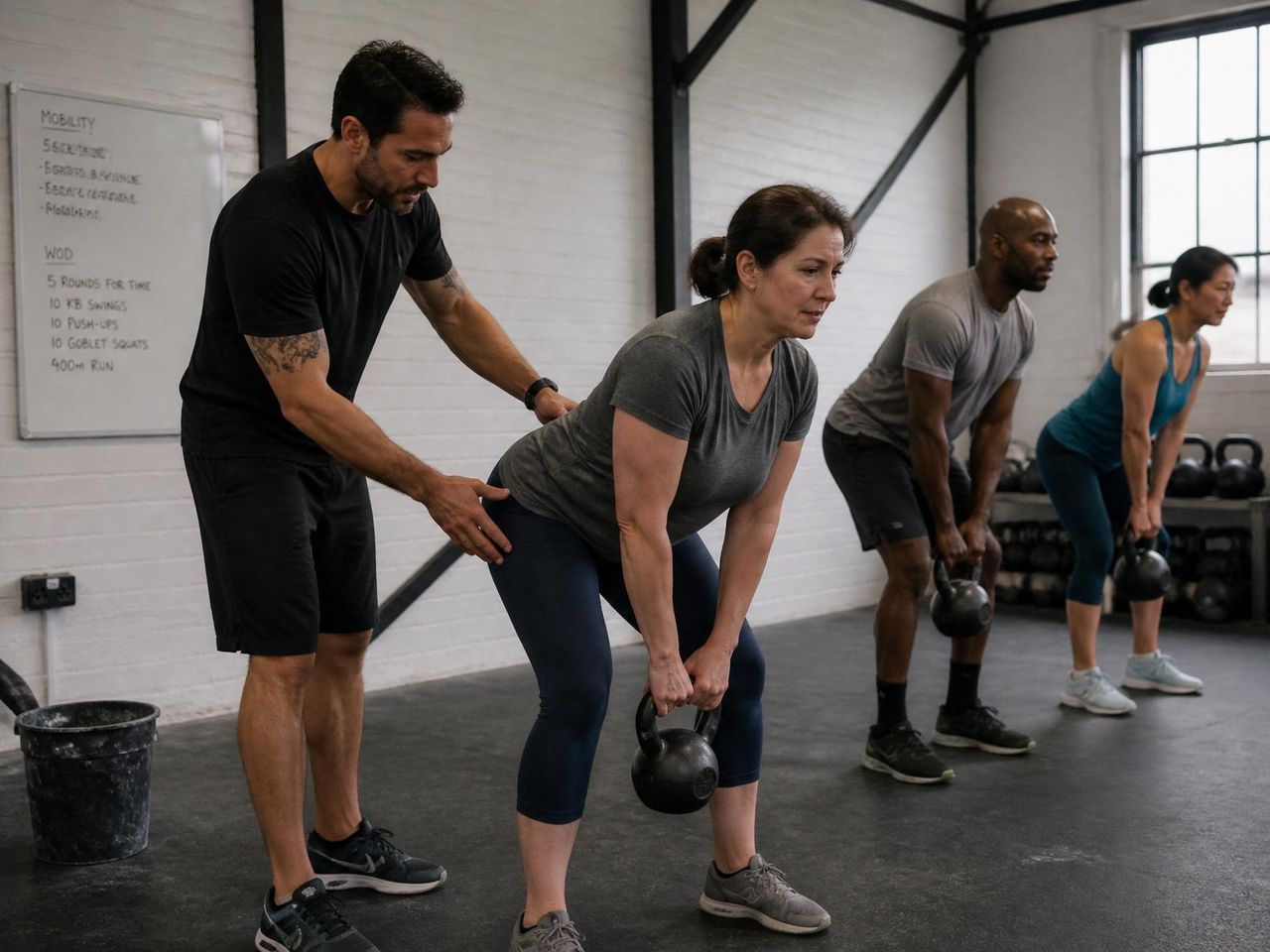 Small group training con kettlebell a Riva Fitness Club